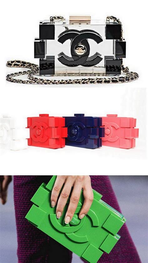 chanel lego clutch bag